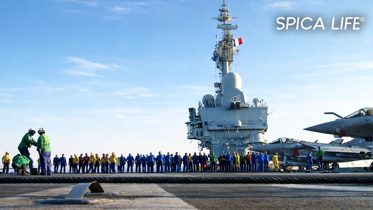 Porte-avions CHARLES DE GAULLE, (à bord du) monstre nucléaire français 🇫🇷 prêt pour la GUERRE
