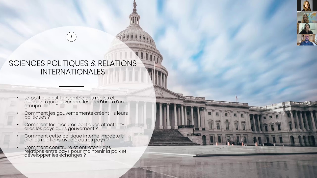 Etudes de sciences politiques et de relations internationales à l'étranger
