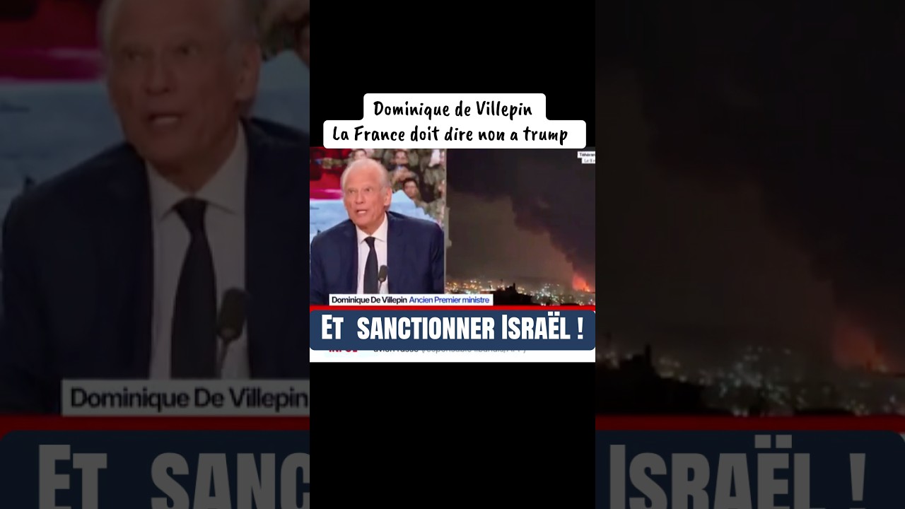 De Villepin demande des sanctions #trump #iran #liban #israel #usa #information