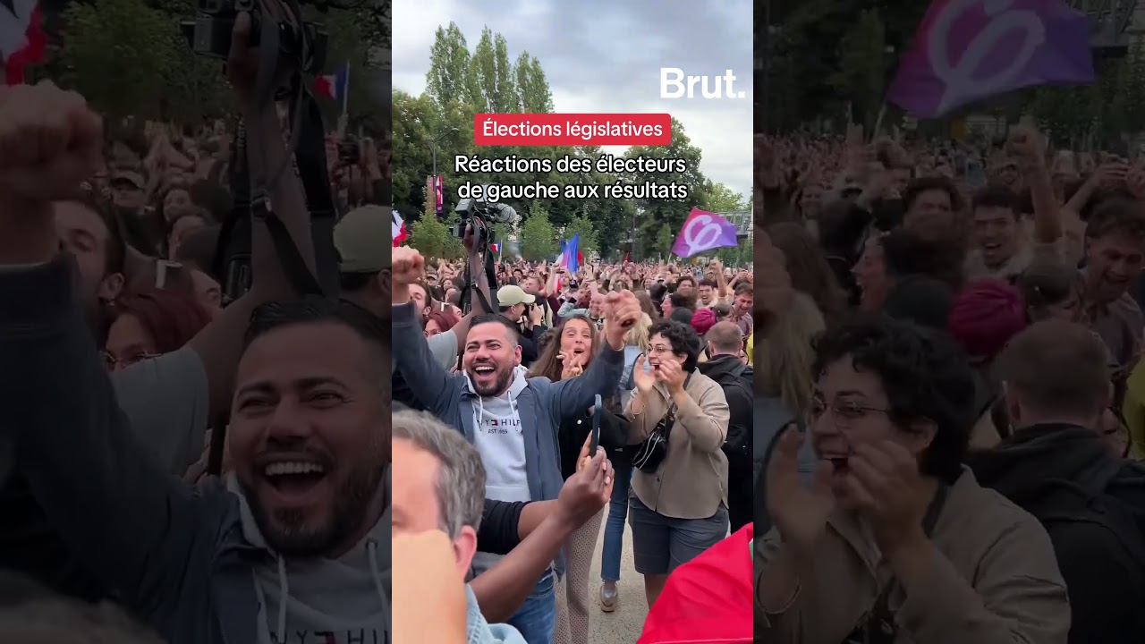 La réaction des électeurs de gauche aux résultats du second tour des élections législatives