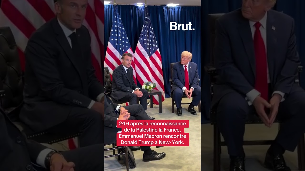24H après la reconnaissance de la Palestine par la France, Emmanuel Macron rencontre Donald Trump