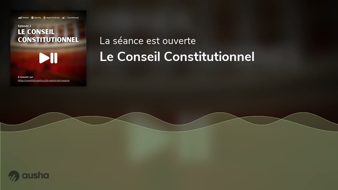 LE CONSEIL CONSTITUTIONNEL - Podcast