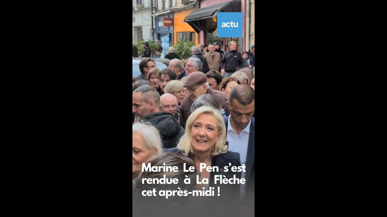 Marine Le Pen s'est rendue à La Flèche ce 12 mars