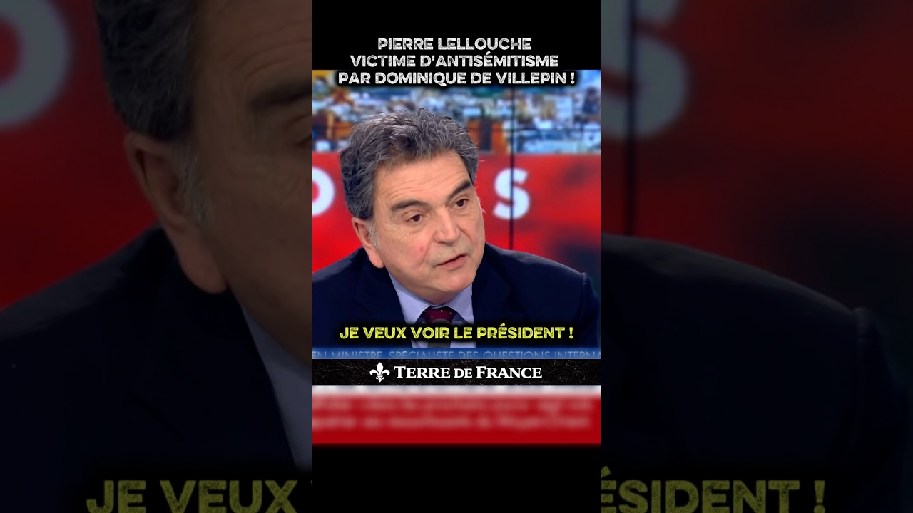 DOMINIQUE DE VILLEPIN ANTISÉMITE !! 🤯