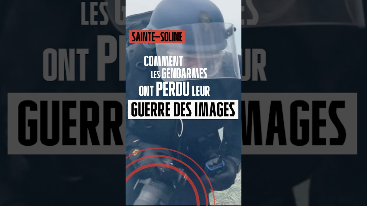 Sainte-Soline : comment les gendarmes ont perdu leur guerre des images #ecologie #shorts #mediapart