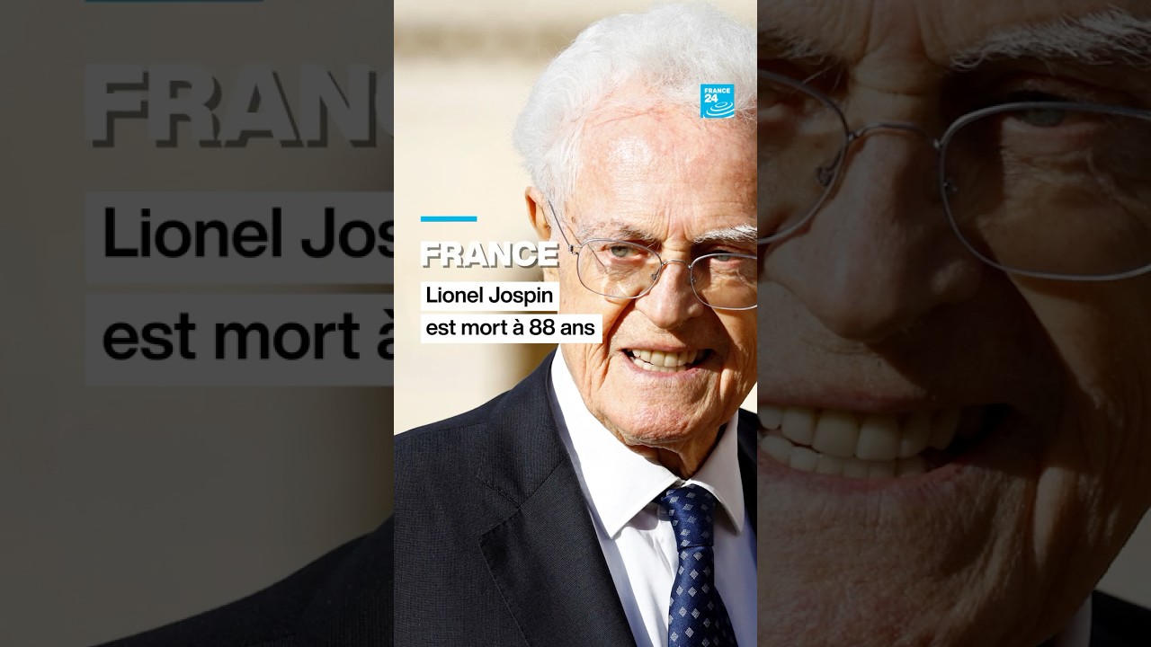 France : Lionel Jospin est mort à 88 ans • FRANCE 24