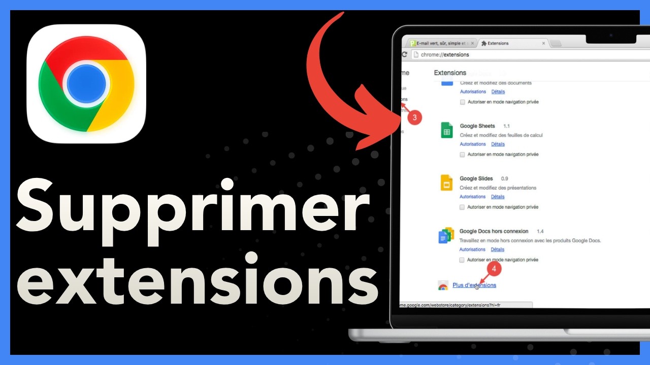 Comment supprimer des extensions du Chrome Web Store sur PC