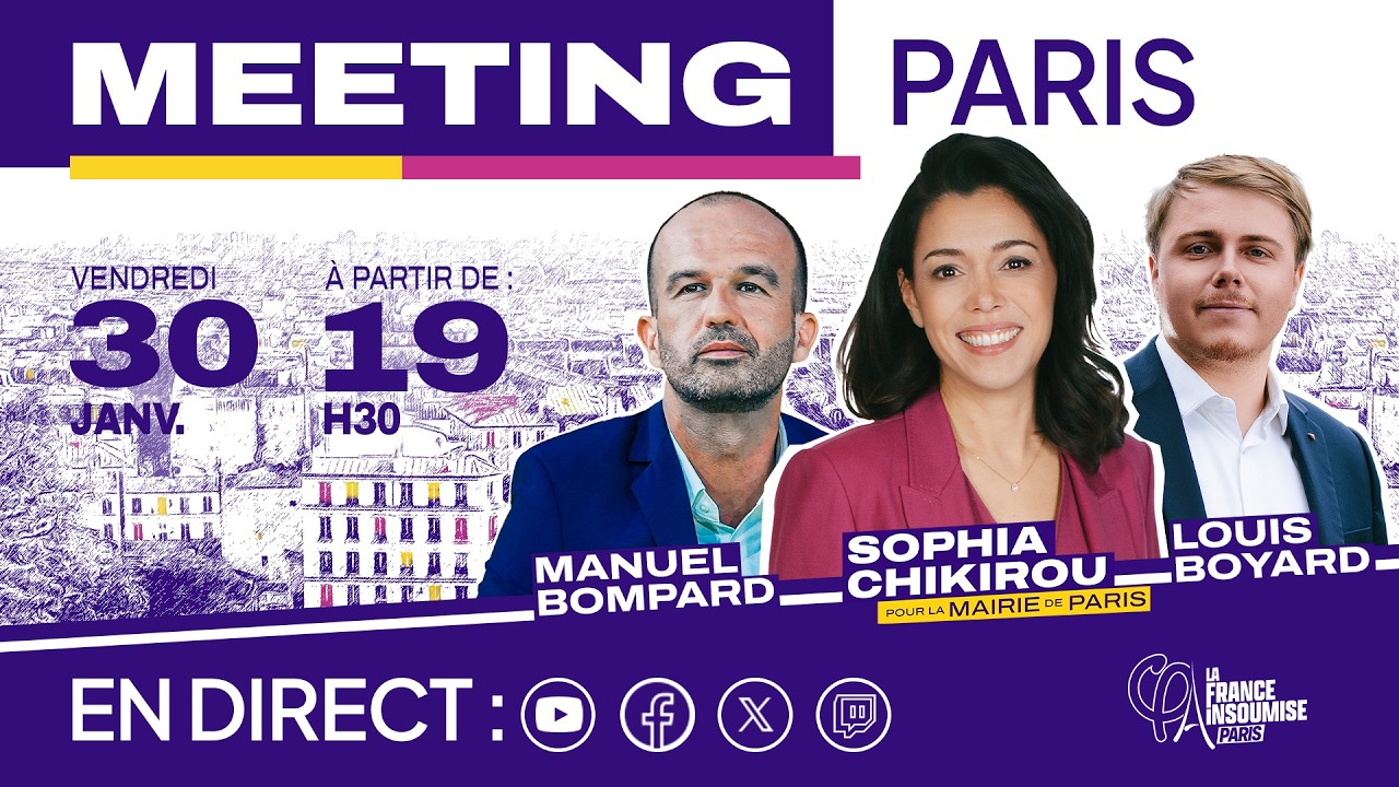 Meeting de la campagne municipale à Paris